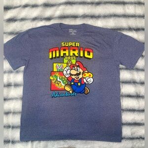 Super Mario Bros Adventures Graphic Gamers Nintendo T-Shirt Men's Size 2XL